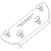 Nummerskyltshållare 'wheel Fitted' Svart ACCESS DESIGN Svart – miniatyr 3