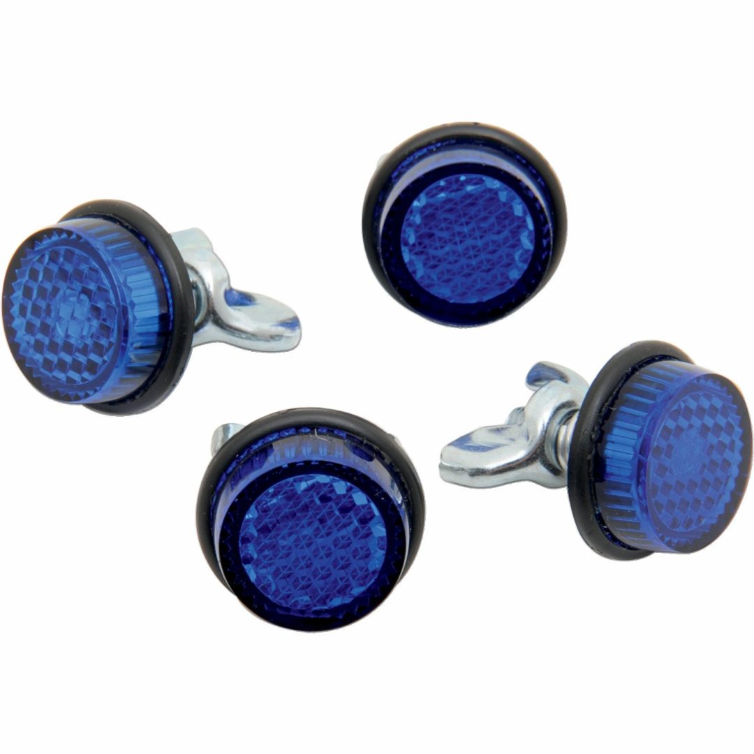 Nummerskyltsreflektor Röd CHRIS PRODUCTS MINI REFLECTORS 4-BLUE