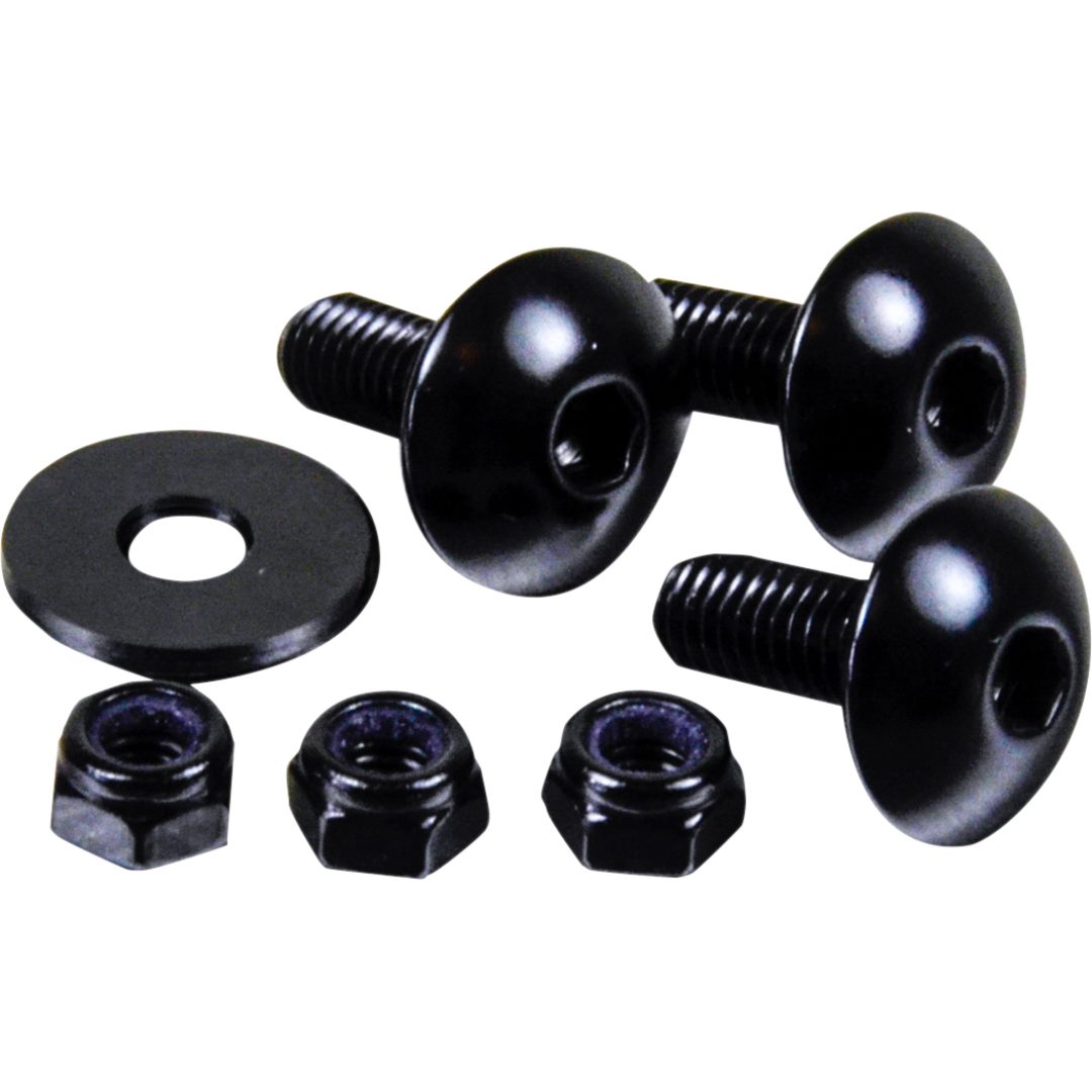Nummerskyltsskruvar Bolt-On 10 Pack PRO BOLT Svart