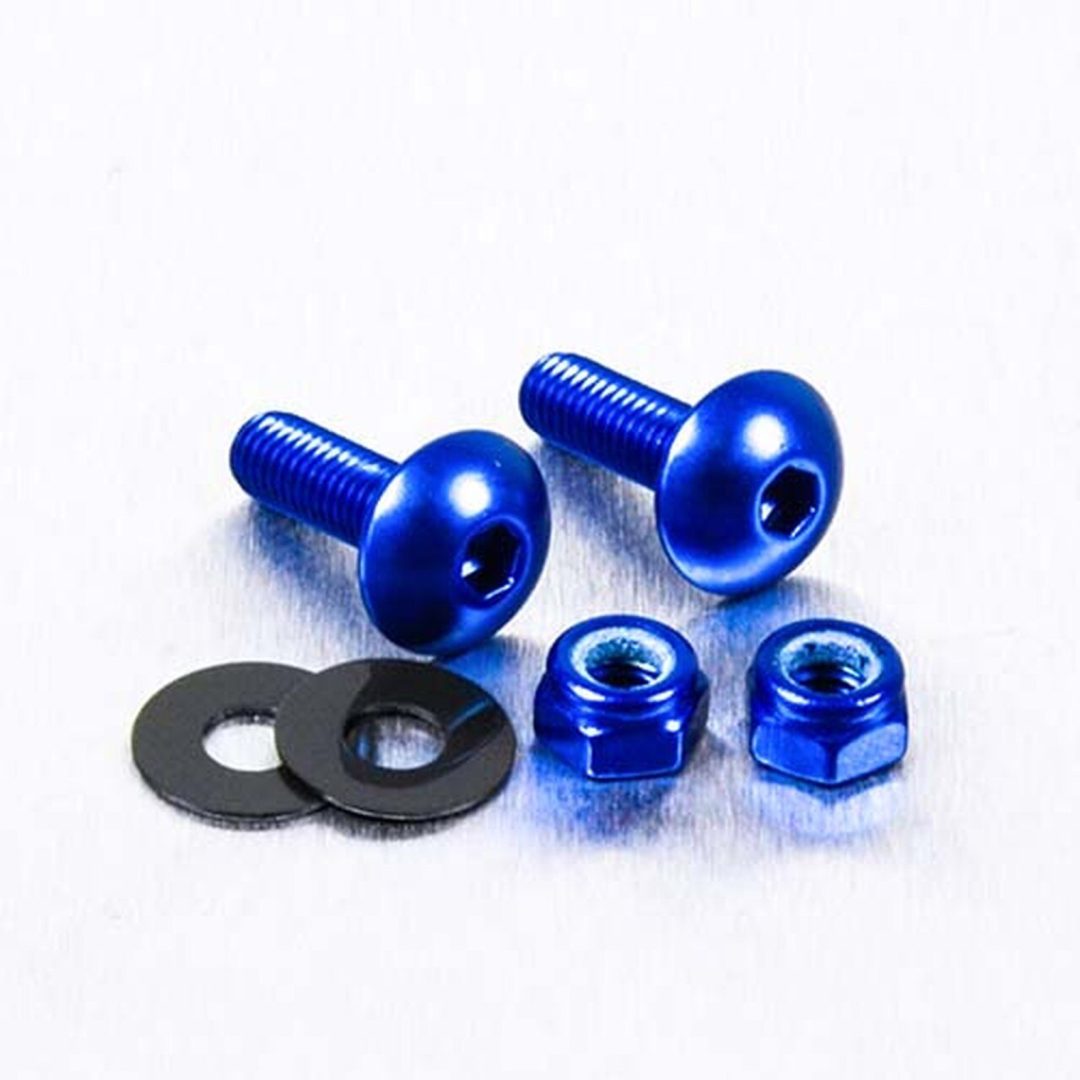Nummerskyltsskruvar Bolt-On 2-pack PRO BOLT Blue