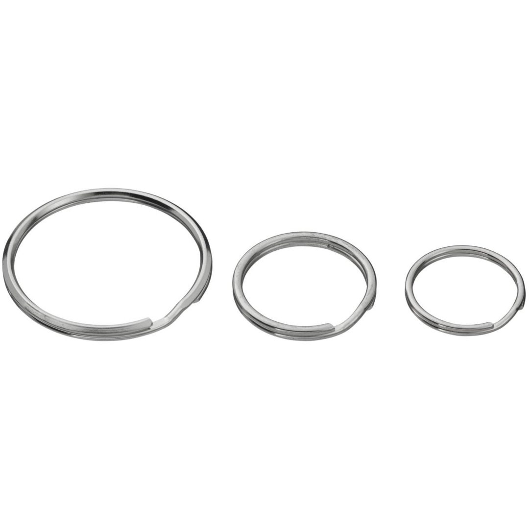 Nyckelring nickel STRUKTUR NYCKELRING NI 3 STORLEKAR