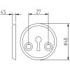 Nyckelskylt FAS 22M NYCKELSKYLT 22M N PP – miniatyr 2