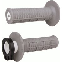 ODI Half-Waffle MX Lock-On Grip Set Grey / Soft Compound