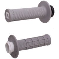 ODI Micro-X Half-Waffle Lock-On Grips - Grey/Silver