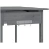 Odlingsbänk med vask grå 110,5x45x124,5 cm massivt granträ vidaXL – miniatyr 10