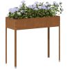 Odlingslåda 100,5x40,5x90 cm väderbeständigt stål vidaXL – miniatyr 1