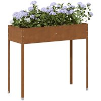 Odlingslåda 100,5x40,5x90 cm väderbeständigt stål vidaXL