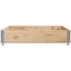 Odlingslåda 100x100 cm massiv furu vidaXL 100 x 100 x 21.5 cm – miniatyr 4