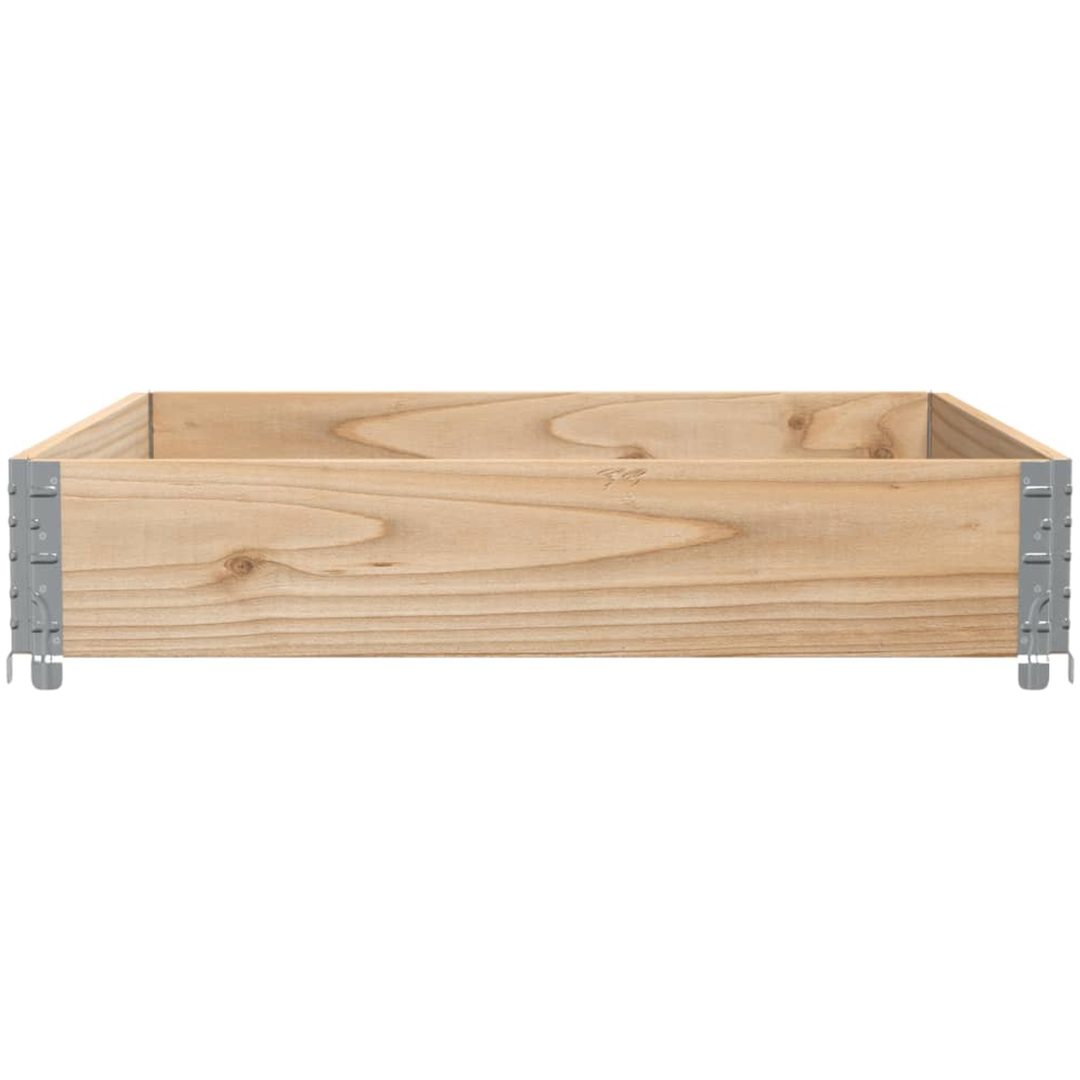 Odlingslåda 100x100 cm massiv furu vidaXL 100 x 100 x 21.5 cm – bild 4