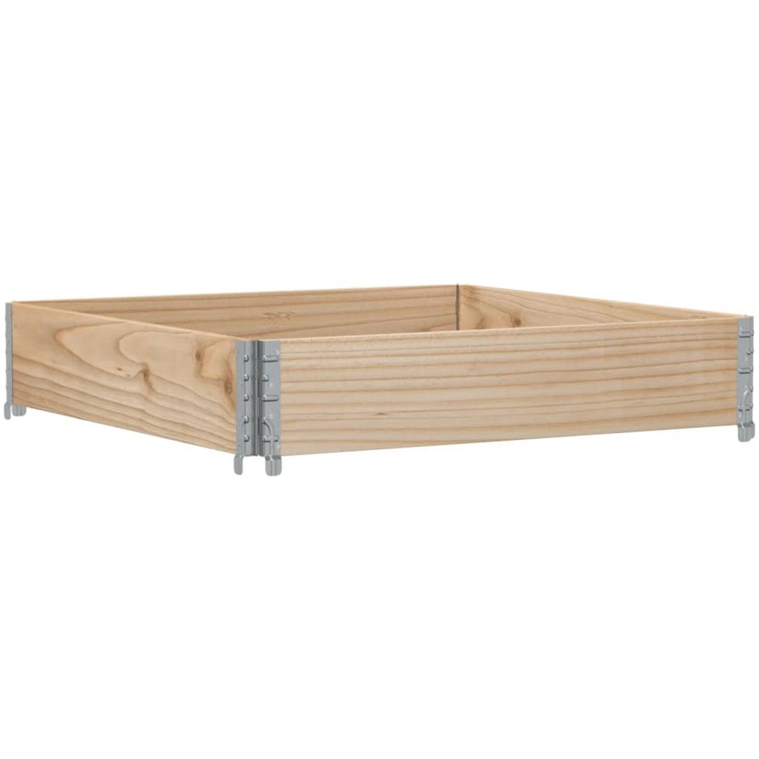 Odlingslåda 100x100 cm massiv furu vidaXL 100 x 100 x 21.5 cm – bild 5