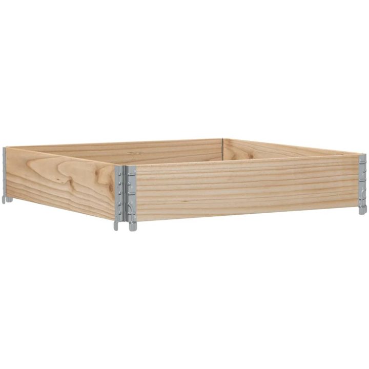 Odlingslåda 100x100 cm massiv furu vidaXL 100 x 100 x 21.5 cm – bild 5