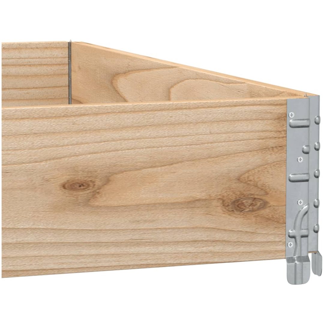 Odlingslåda 100x100 cm massiv furu vidaXL 100 x 100 x 21.5 cm – bild 7