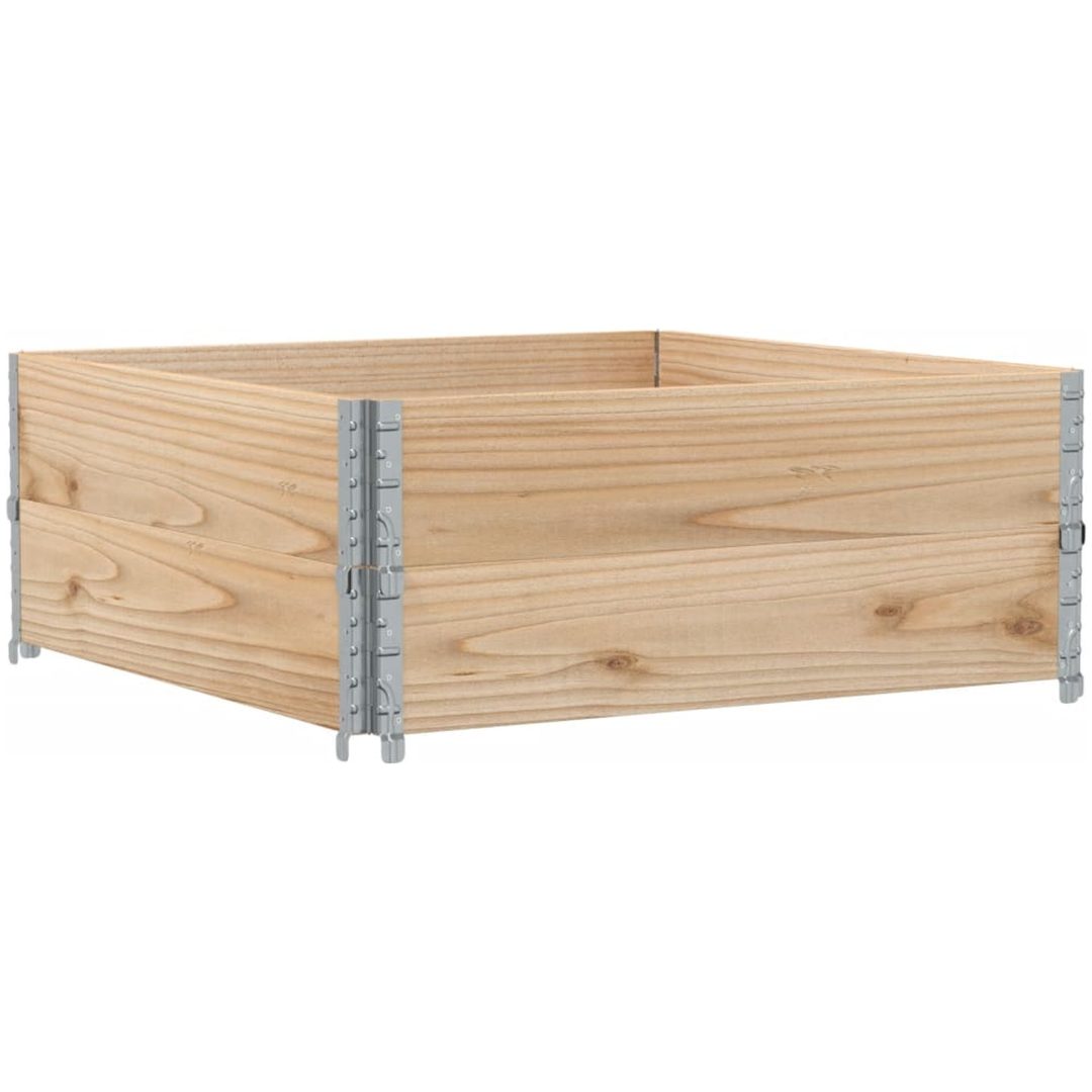 Odlingslåda 100x100 cm massivt furuträ vidaXL 100 x 100 x 41 cm – bild 2