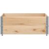 Odlingslåda 100x100 cm massivt furuträ vidaXL 100 x 100 x 41 cm – miniatyr 3