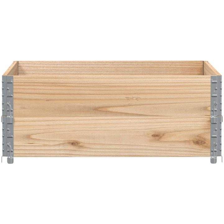 Odlingslåda 100x100 cm massivt furuträ vidaXL 100 x 100 x 41 cm – bild 3