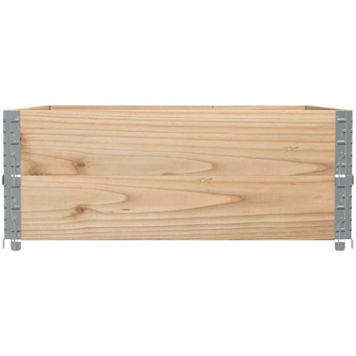 Odlingslåda 100x100 cm massivt furuträ vidaXL 100 x 100 x 41 cm – bild 4