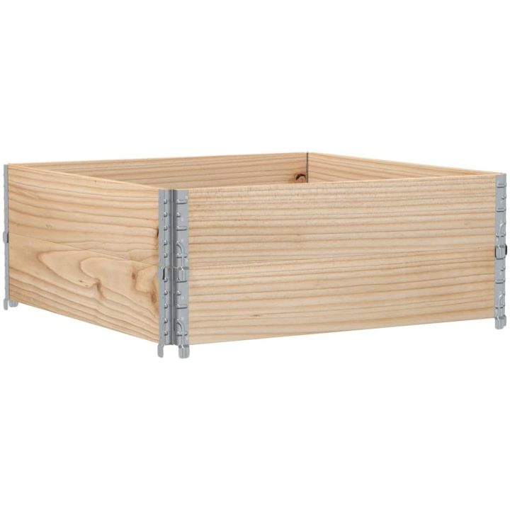 Odlingslåda 100x100 cm massivt furuträ vidaXL 100 x 100 x 41 cm – bild 5