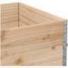 Odlingslåda 120x80 cm massiv furu vidaXL 120 x 80 x 41 cm – miniatyr 7
