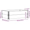Odlingslåda 120x80 cm massiv furu vidaXL 120 x 80 x 41 cm – miniatyr 8