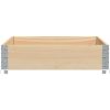 Odlingslåda 120x80 cm massivt furu vidaXL 120 x 80 x 21.5 cm – miniatyr 4