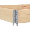 Odlingslåda 150x100 cm massivt furuträ vidaXL 150 x 100 x 21.5 cm – miniatyr 5