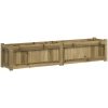 Odlingslåda 150x31x31 cm impregnerat furu vidaXL – miniatyr 2
