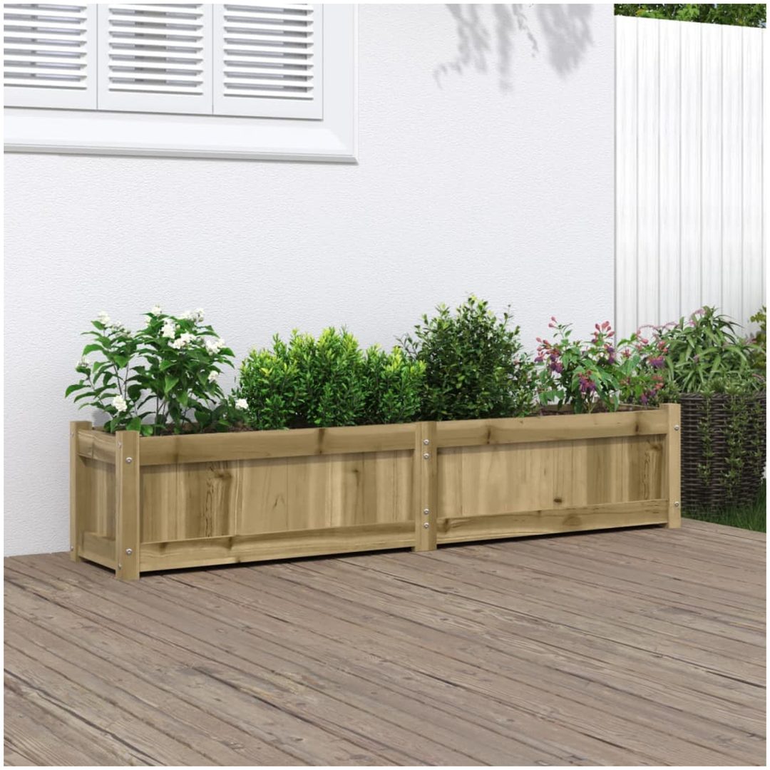 Odlingslåda 150x31x31 cm impregnerat furu vidaXL