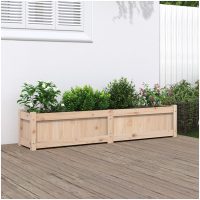 Odlingslåda 150x31x31 cm massivt furuträ vidaXL