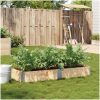 Odlingslåda 150x50 cm massivt furuträ vidaXL 150 x 50 x 21.5 cm – miniatyr 1