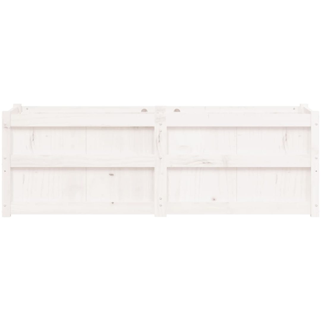 Odlingslåda 150x50x50 cm vit massiv furu vidaXL – bild 5
