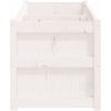 Odlingslåda 150x50x50 cm vit massiv furu vidaXL – miniatyr 6