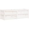 Odlingslåda 150x50x50 cm vit massiv furu vidaXL – miniatyr 7