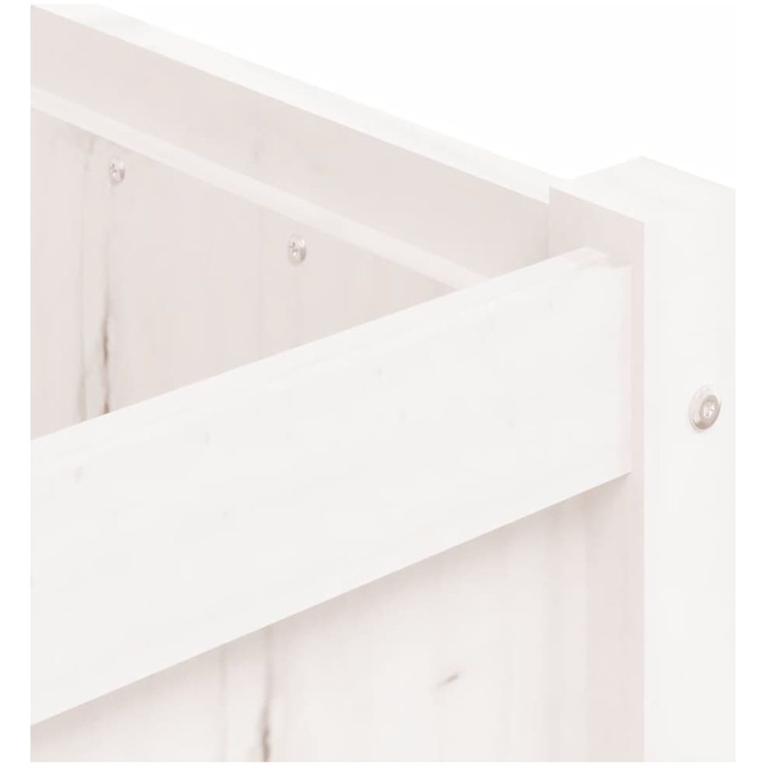 Odlingslåda 150x50x50 cm vit massiv furu vidaXL – bild 9