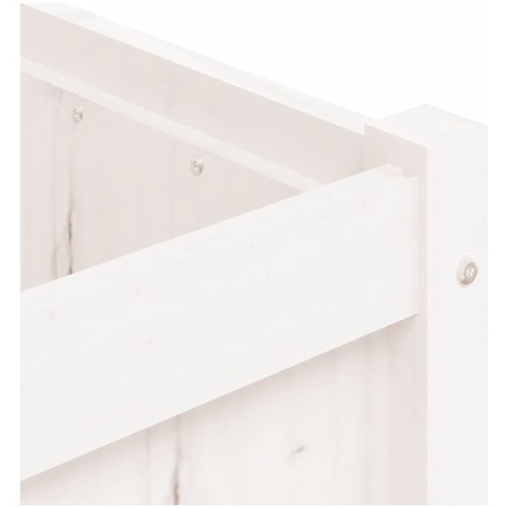 Odlingslåda 150x50x50 cm vit massiv furu vidaXL – bild 9