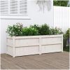 Odlingslåda 150x50x50 cm vit massiv furu vidaXL – miniatyr 1