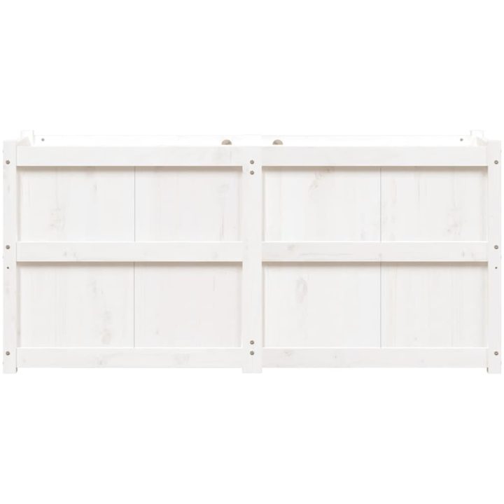 Odlingslåda 150x50x70 cm vit massiv furu vidaXL – bild 5