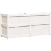 Odlingslåda 150x50x70 cm vit massiv furu vidaXL – miniatyr 7