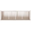 Odlingslåda 150x50x70 cm vit massiv furu vidaXL – miniatyr 8