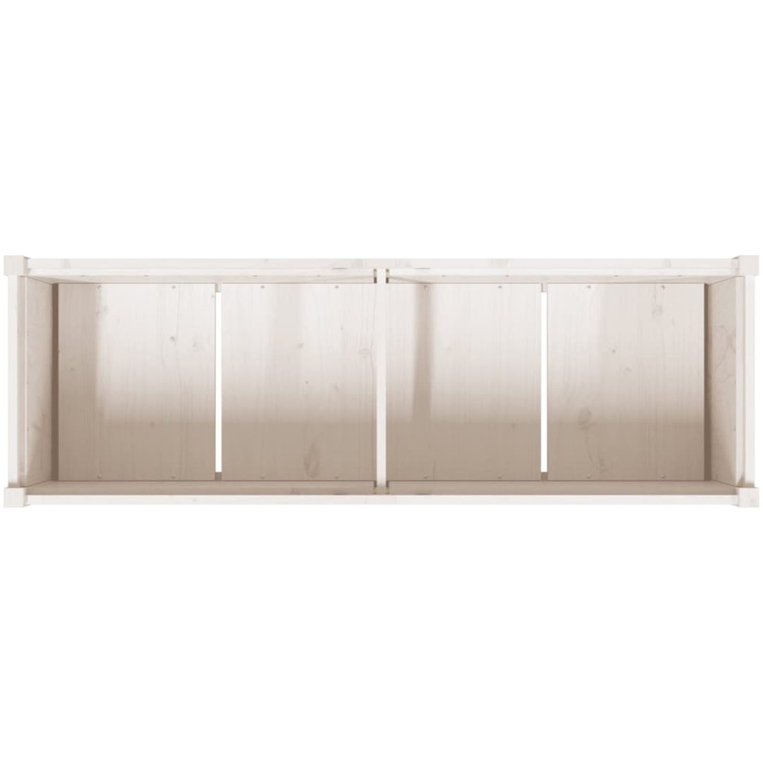 Odlingslåda 150x50x70 cm vit massiv furu vidaXL – bild 8
