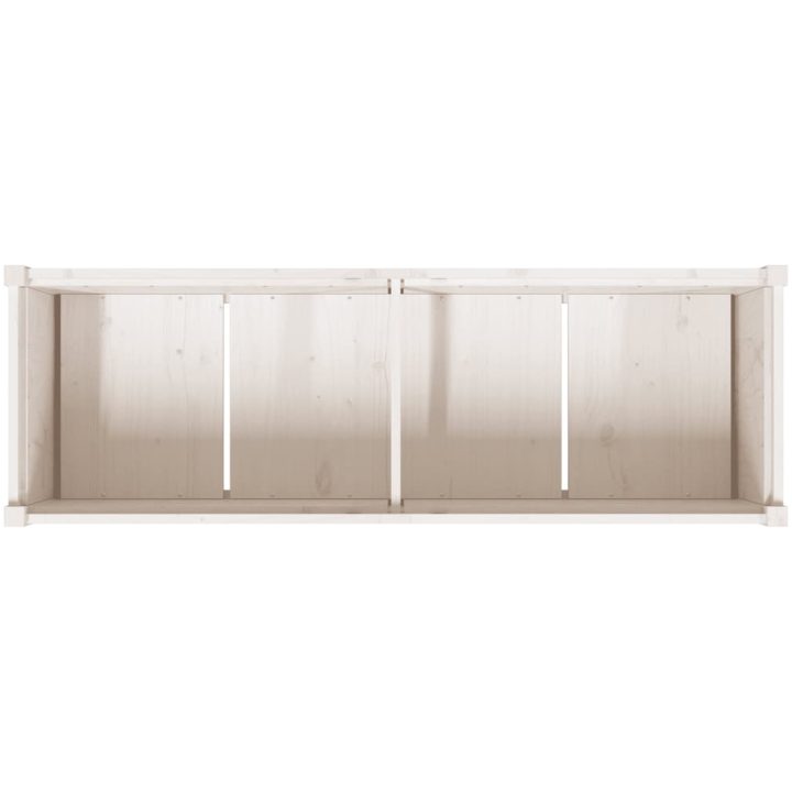 Odlingslåda 150x50x70 cm vit massiv furu vidaXL – bild 8