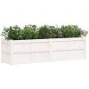 Odlingslåda 180x50x50 cm vit massiv furu vidaXL – miniatyr 4