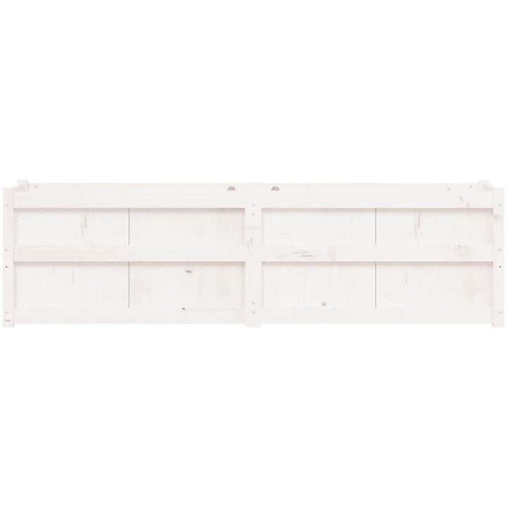 Odlingslåda 180x50x50 cm vit massiv furu vidaXL – bild 5