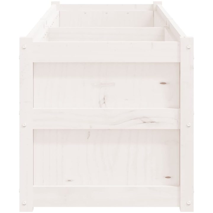 Odlingslåda 180x50x50 cm vit massiv furu vidaXL – bild 6