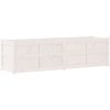 Odlingslåda 180x50x50 cm vit massiv furu vidaXL – miniatyr 7