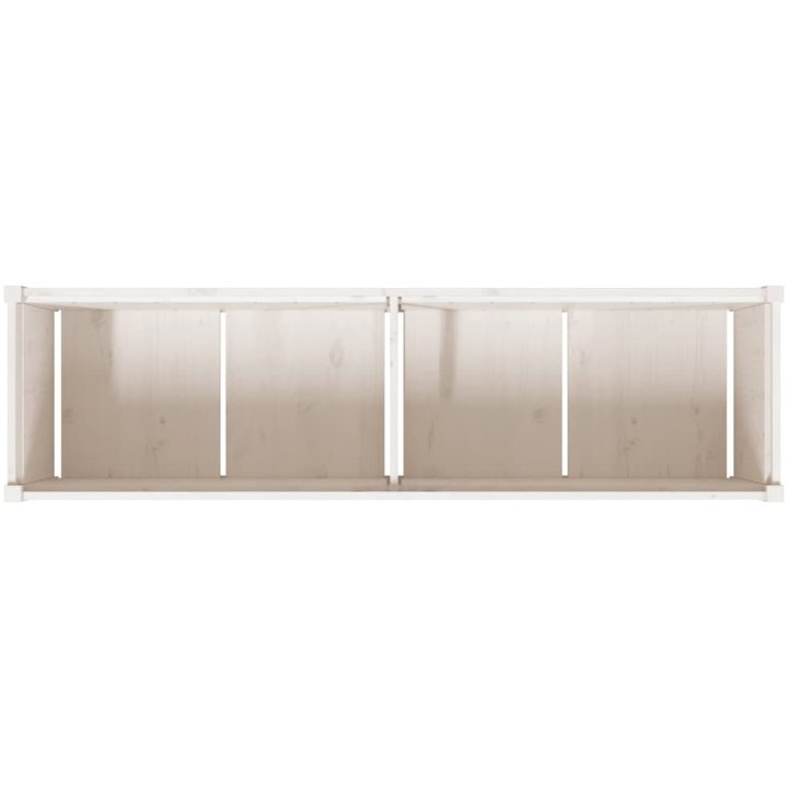 Odlingslåda 180x50x50 cm vit massiv furu vidaXL – bild 8
