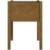 Odlingslåda 2 st honungsbrun 50x50x70 cm massiv furu vidaXL – miniatyr 5