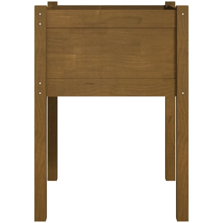 Odlingslåda 2 st honungsbrun 50x50x70 cm massiv furu vidaXL – bild 5