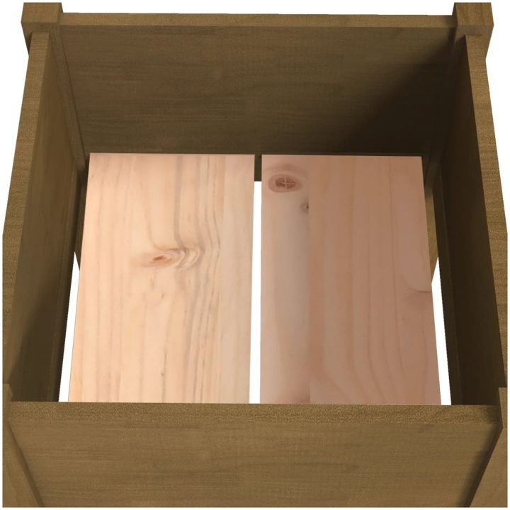 Odlingslåda 2 st honungsbrun 50x50x70 cm massiv furu vidaXL – bild 6