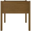 Odlingslåda 2 st honungsbrun 70x70x70 cm massiv furu vidaXL – miniatyr 5