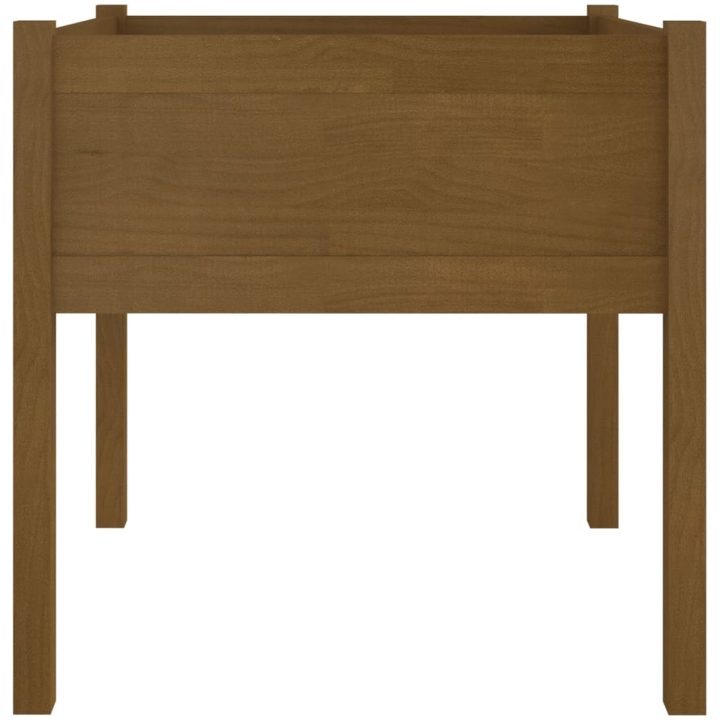 Odlingslåda 2 st honungsbrun 70x70x70 cm massiv furu vidaXL – bild 5